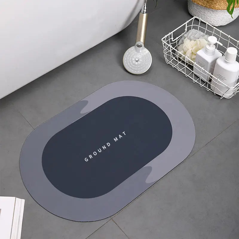 Absorbent Quick Dry Non-Slip Bath Mat Rug (1pc)
