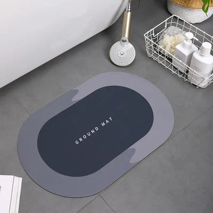 Absorbent Quick Dry Non-Slip Bath Mat Rug (1pc)