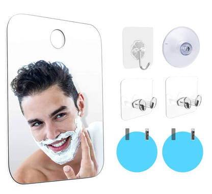 Anti-Fog Suction Makeup & Shaving Mirror