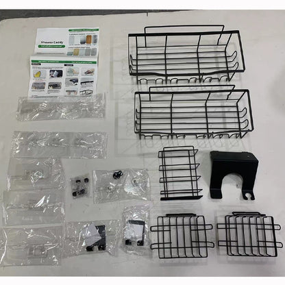 Wall-Mounted Shower Storage Rack for Bathroom
