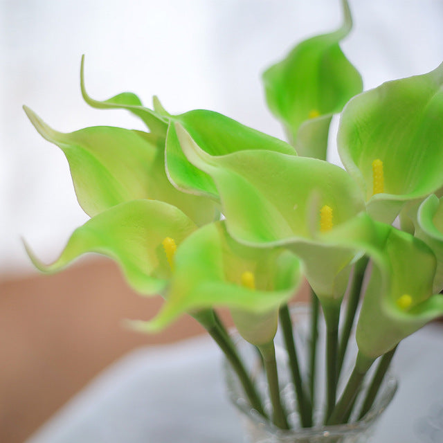 Artificial Calla Lily Decor for Living Room & Dining Table