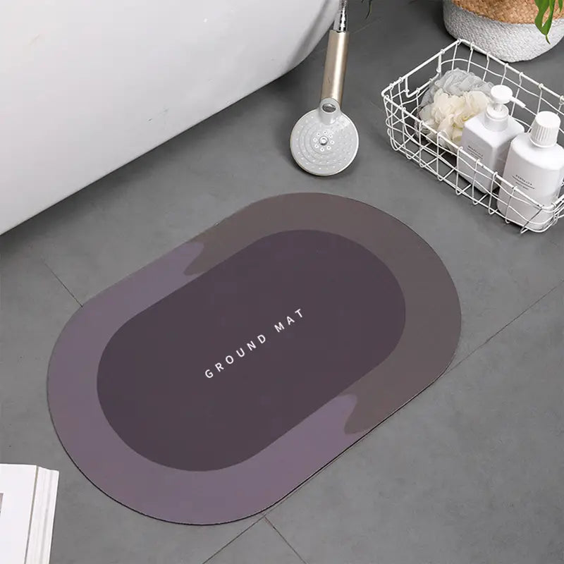 Absorbent Quick Dry Non-Slip Bath Mat Rug (1pc)