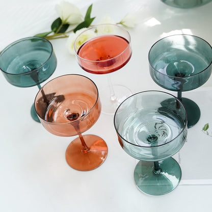 Cocktail Fruit Wine Crystal Glass Stemmed