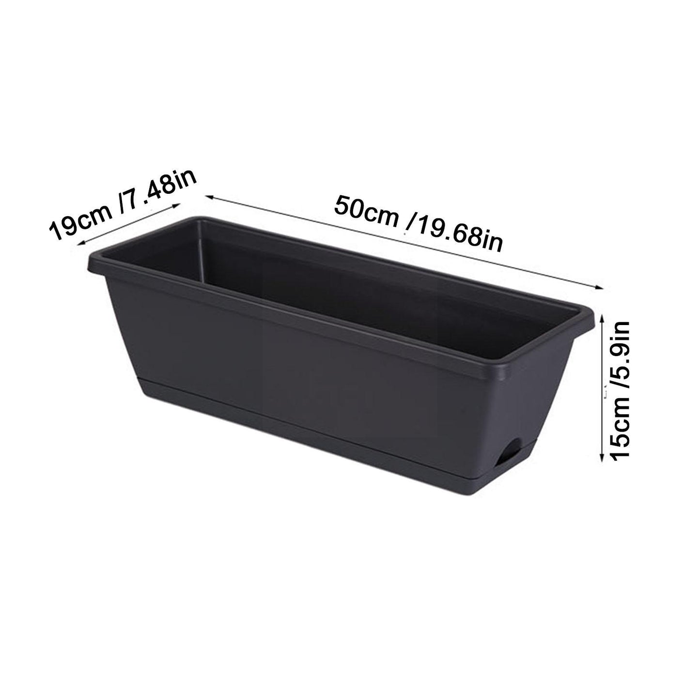 Hollen Pot Family Rectangular Planter for Vegetables & Flowers