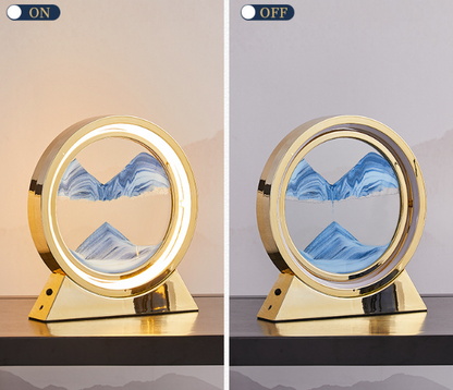 Moving Sea Sand Art Hourglass Night Light (One Piece)