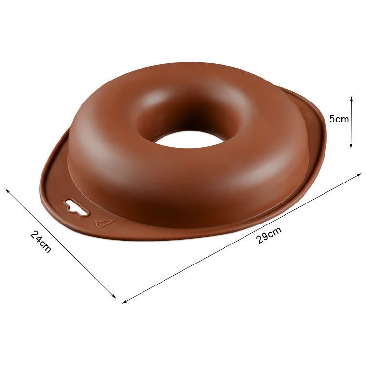 Large Silicone Donut Cake Mold for High-Temperature Use