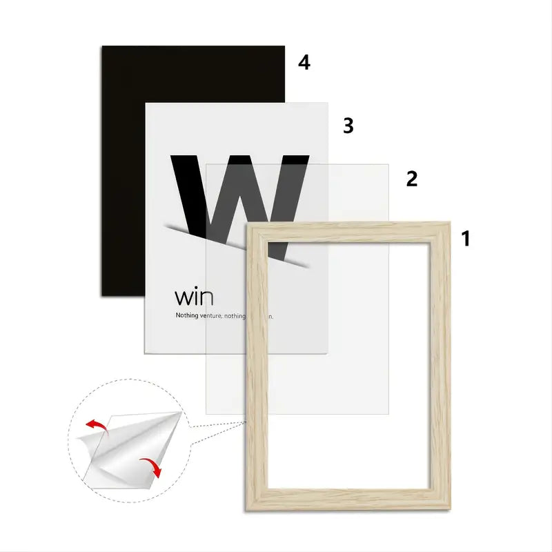 Photo Frame with High Strip Design for Wall Mounting