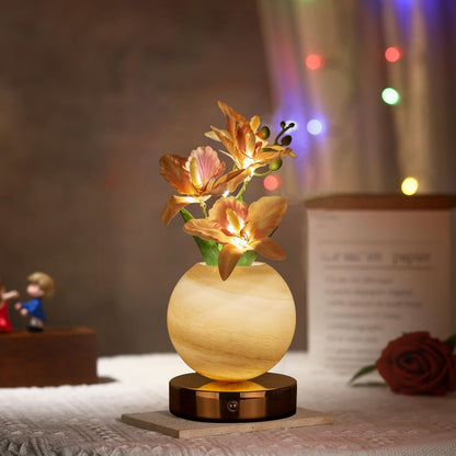 Simulation Phalaenopsis Planet Table Lamp