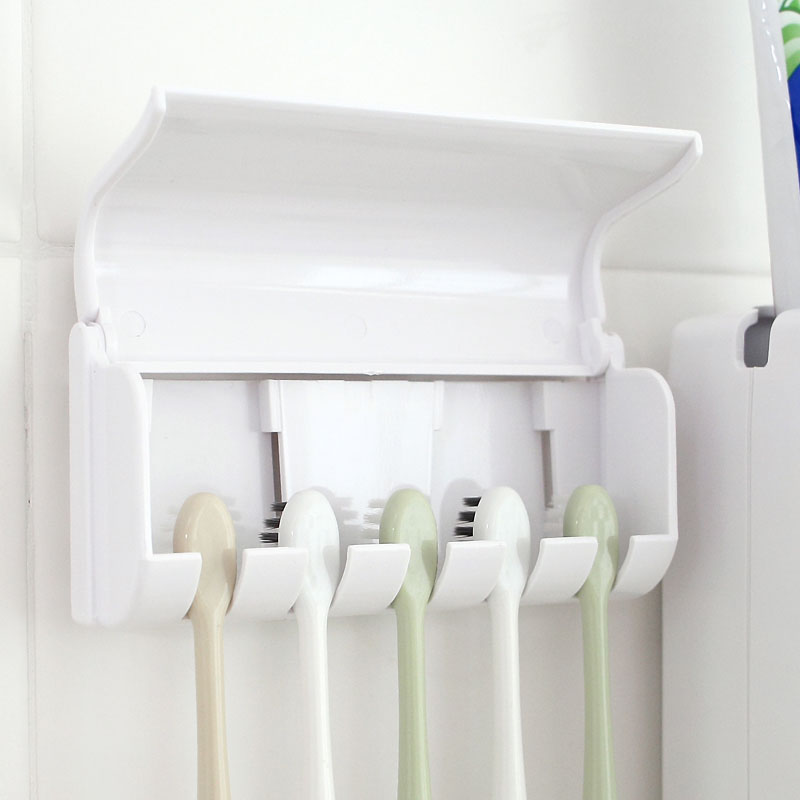 Wall-Mounted Toothpaste and Toothbrush Holder Rack