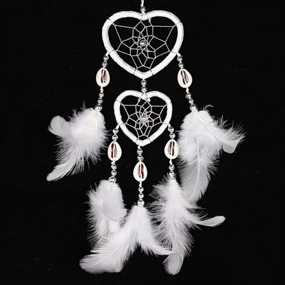 Creative Heart Shaped Dream Catcher Car Hanging Ornament