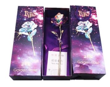 24K Illuminated Gold Foil Rose - Creative Gift