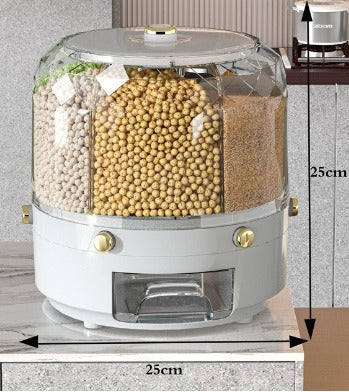 360° Rotating Grain Storage Container