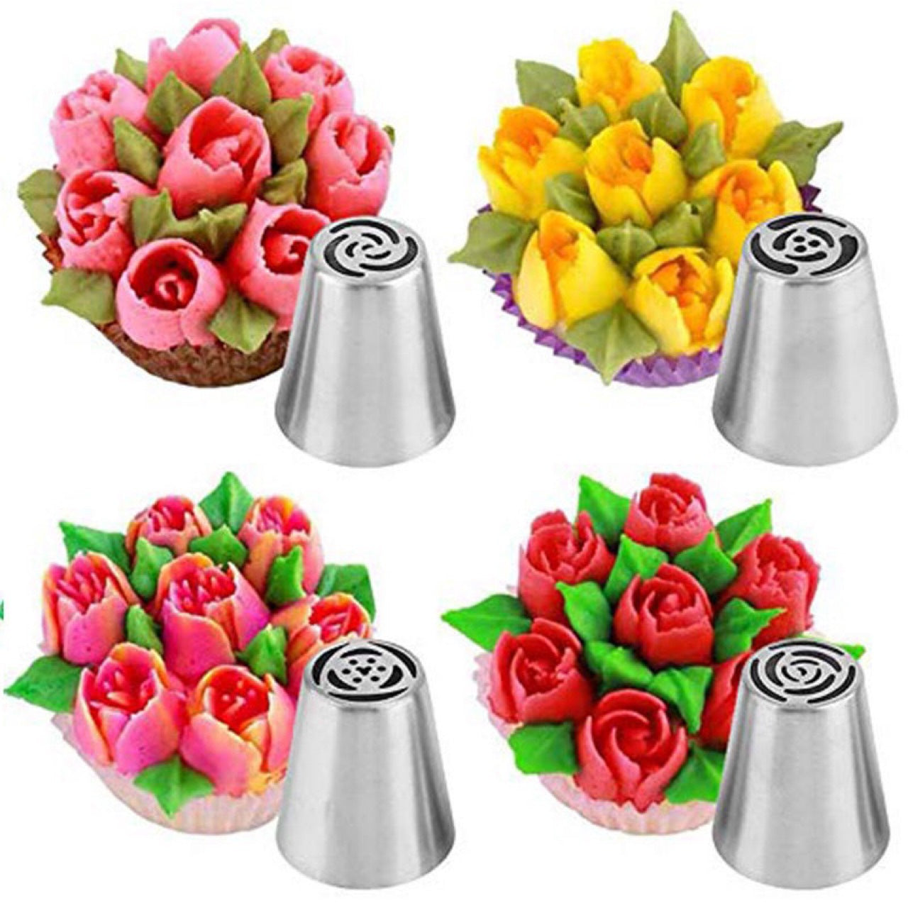 27-Piece Russian Pastry Tip Set for Baking Tools