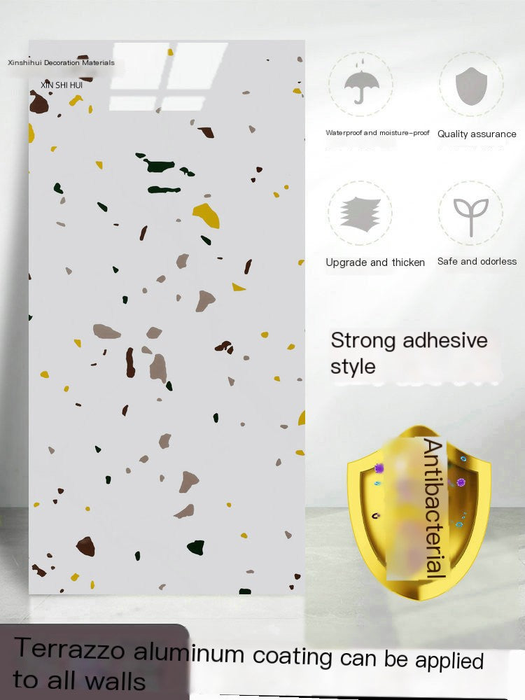 PVC Imitation Marble Floor Stickers for Home Decor (1pc)