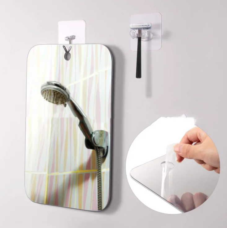 Anti-Fog Suction Makeup & Shaving Mirror