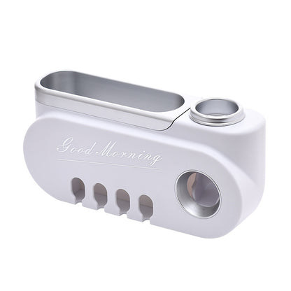 Creative Toothbrush Holder with Toothpaste Squeezer Set