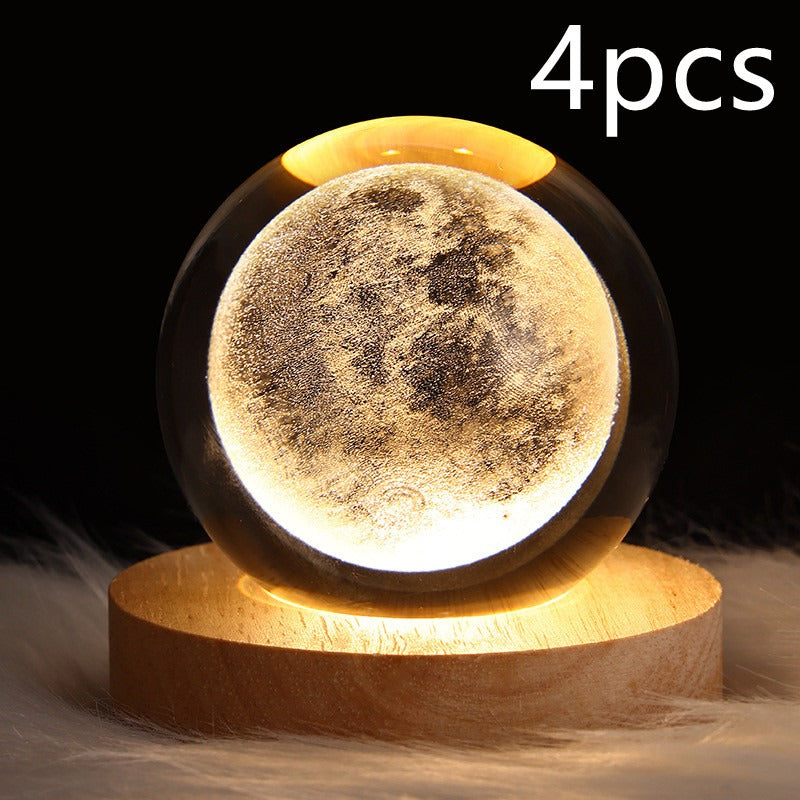LED Galaxy Crystal Ball Night Light