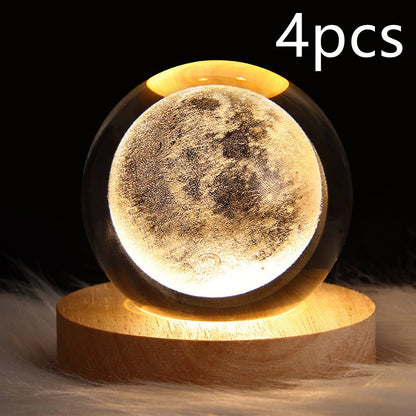 LED Galaxy Crystal Ball Night Light