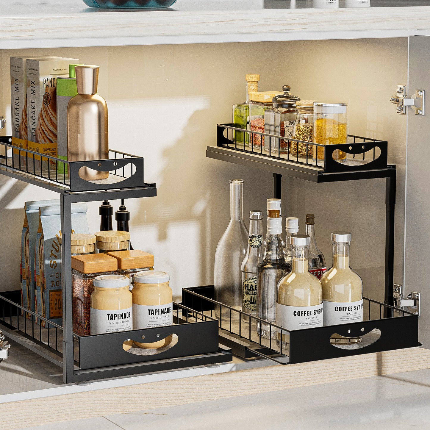 2-Tier Bathroom Sink Storage Rack Set