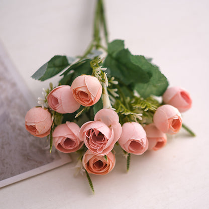 Home Decor Faux Flower Vase for Table Decoration