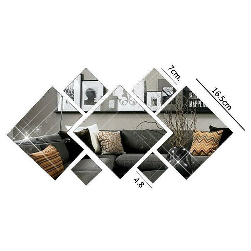 Square Acrylic Decorative Mirror Set