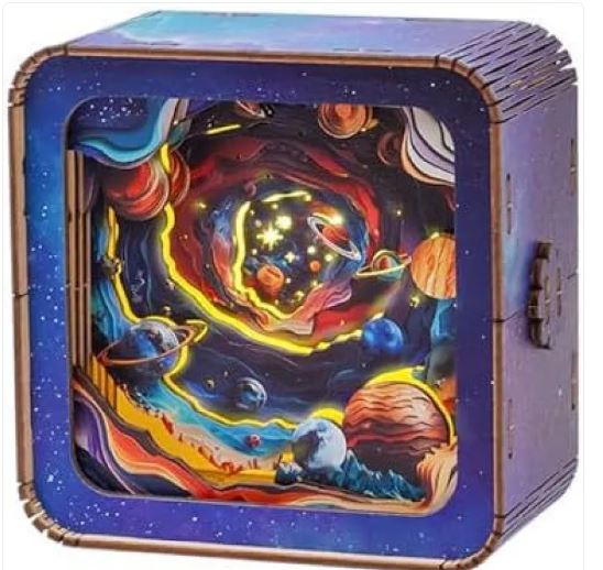 Wooden Puzzle Night Lamp