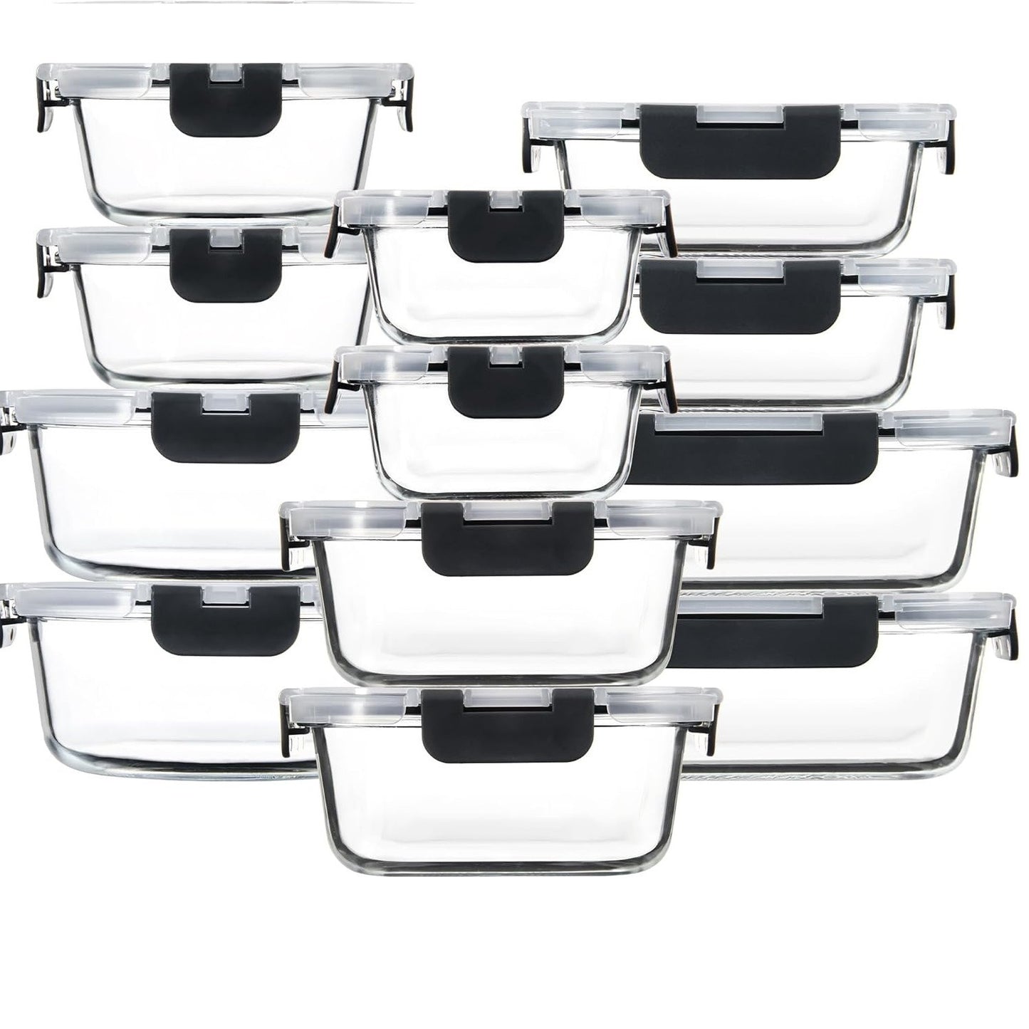 Microwaveable Heating Buckle Glass Lunch Box