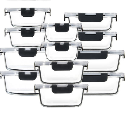 Microwaveable Heating Buckle Glass Lunch Box
