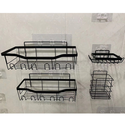 Wall-Mounted Shower Storage Rack for Bathroom