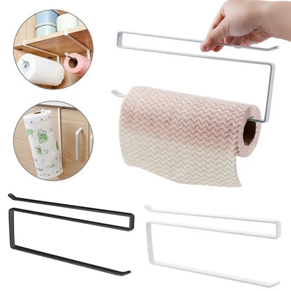 Iron Paper Towel Holder for Kitchen and Bathroom Use