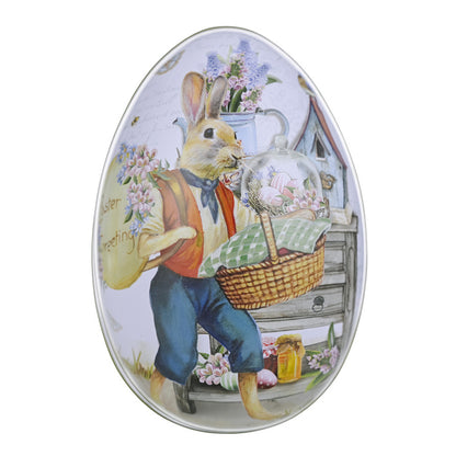 Easter Egg-Shaped Metal Candy Gift Box Packaging