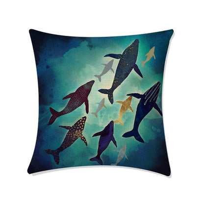 Deep Sea World Print Sofa Pillow Covers