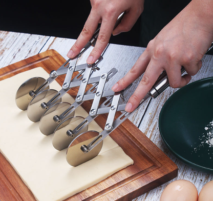 Multi-Round Dough Cutter Roller for Pasta Making