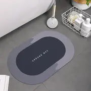 Absorbent Quick Dry Non-Slip Bath Mat Rug (1pc)
