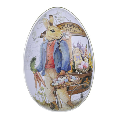 Easter Egg-Shaped Metal Candy Gift Box Packaging