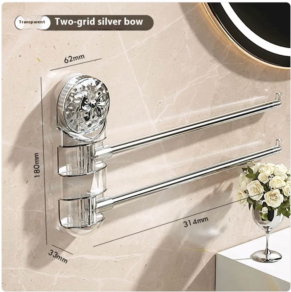 Punch-Free Rotating Towel Rack