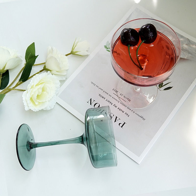 Cocktail Fruit Wine Crystal Glass Stemmed