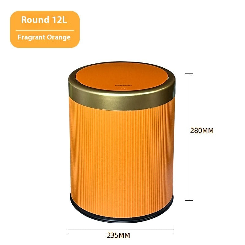 Home Indoor & Outdoor Press Trash Can with Lid