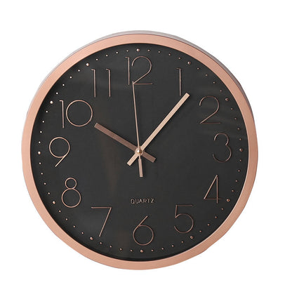 Silent Electronic Wall Clock with Arabic Numerals 12"