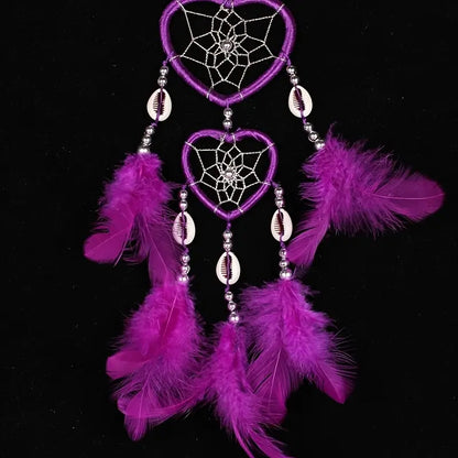 Creative Heart Shaped Dream Catcher Car Hanging Ornament