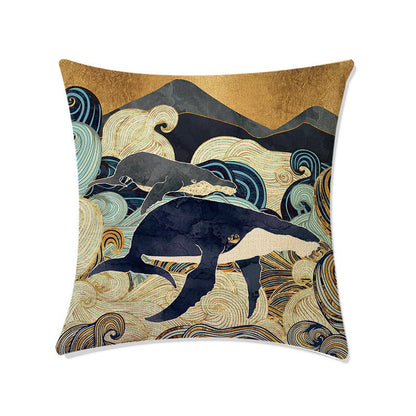 Deep Sea World Print Sofa Pillow Covers