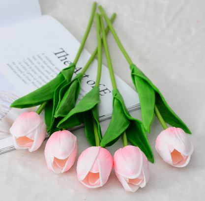 Mini PU Tulip Artificial Flower for Bridal Bouquet