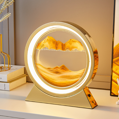 Moving Sea Sand Art Hourglass Night Light (One Piece)