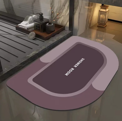Absorbent Diatom Ooze Bath Mat