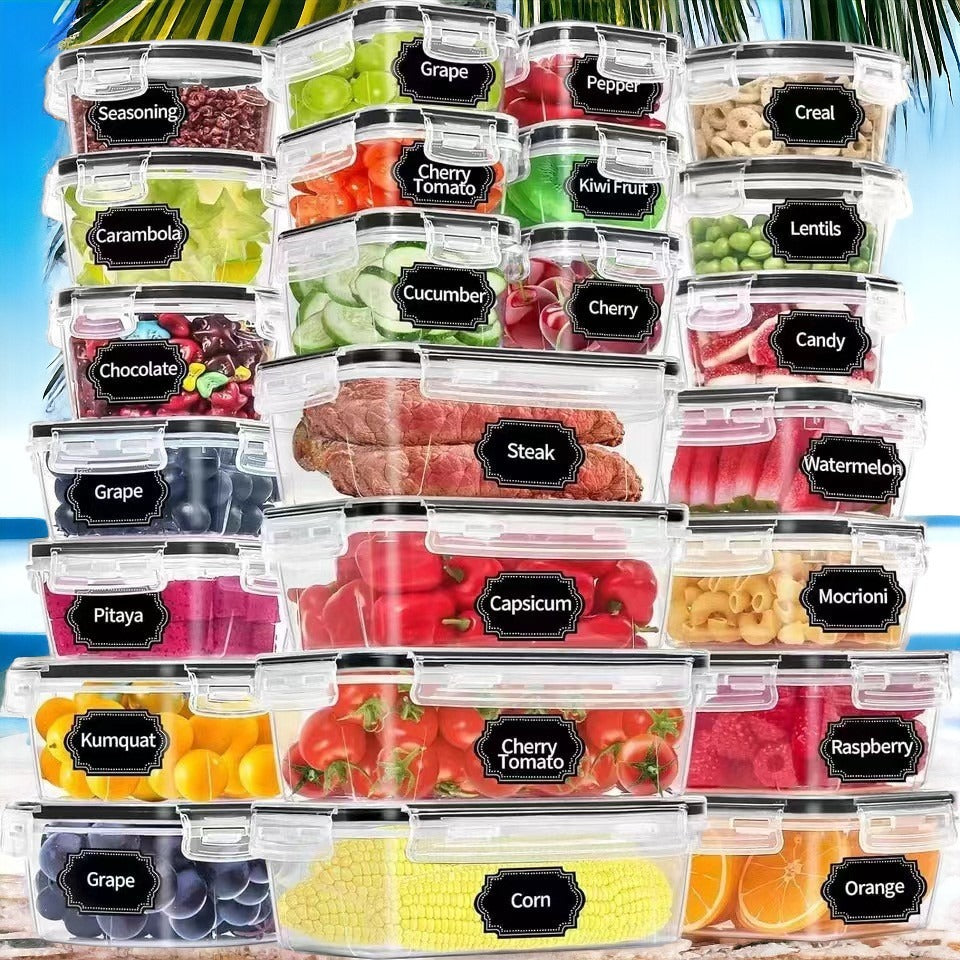 24-piece Refrigerator Food Plastic Seal Set