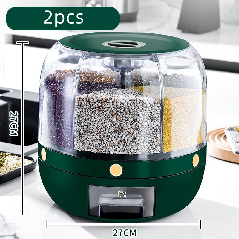 360° Rotating Grain Storage Container