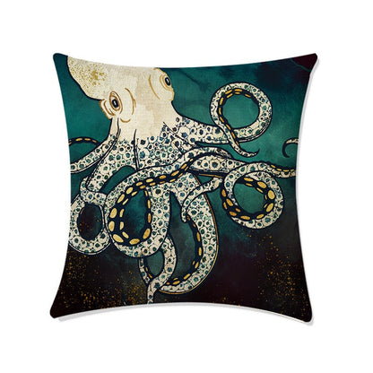 Deep Sea World Print Sofa Pillow Covers
