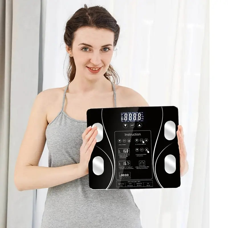 Electronic Smart Weight and Fat Scale with LCD Display