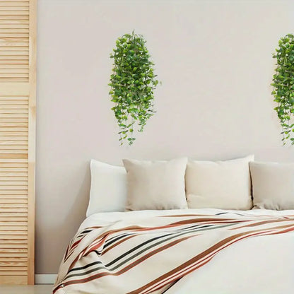 2pcs Artificial Persian Grass Wall Hanging Decor