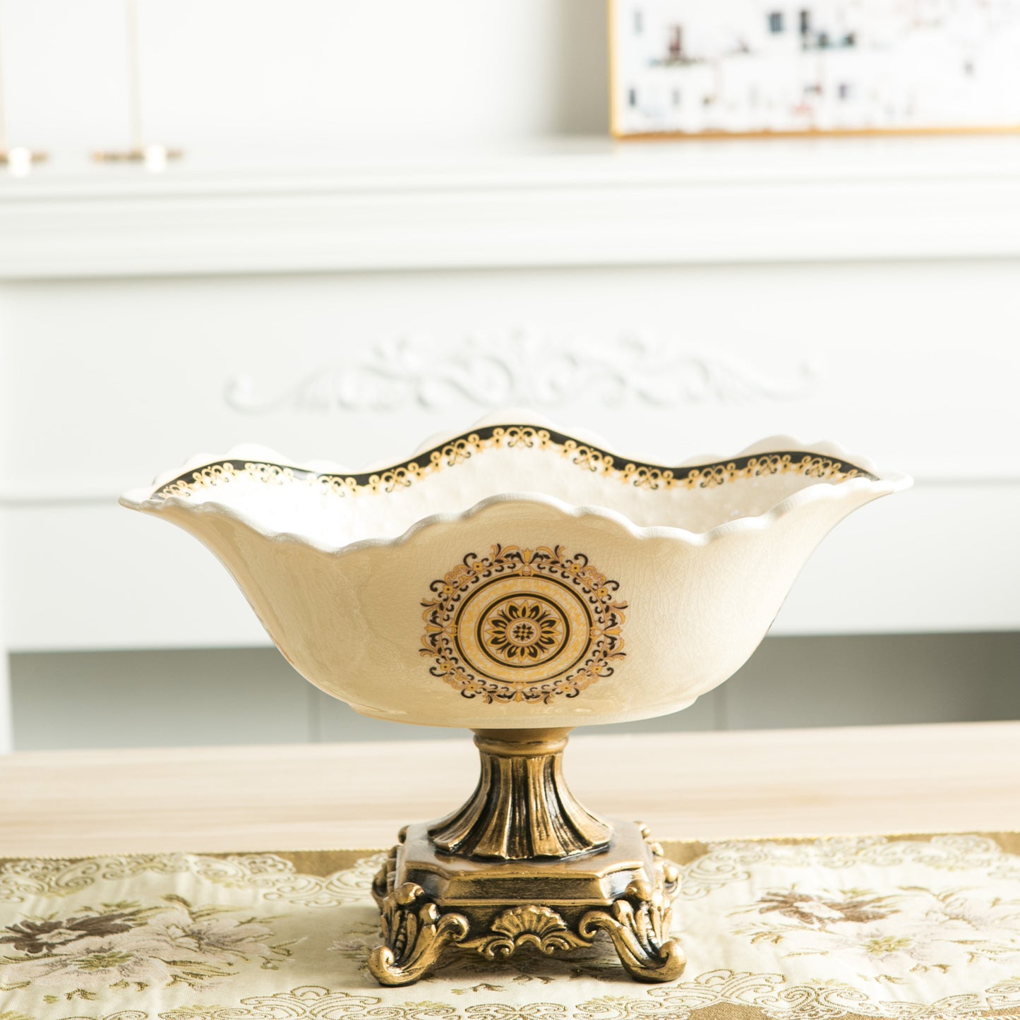 Creative Ceramic Fruit Bowl for Living Room Decor